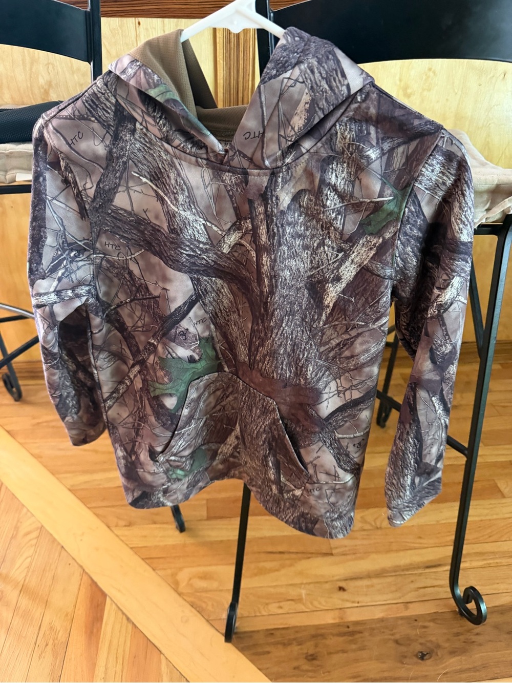 Kids Redhead Realtree Camo Hooded Pullover Sweatshirt - Brown/Green